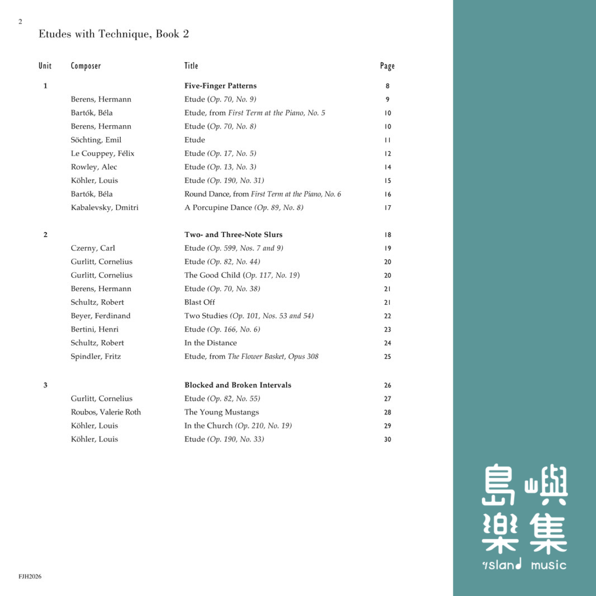 Etudes with Technique, Book 2