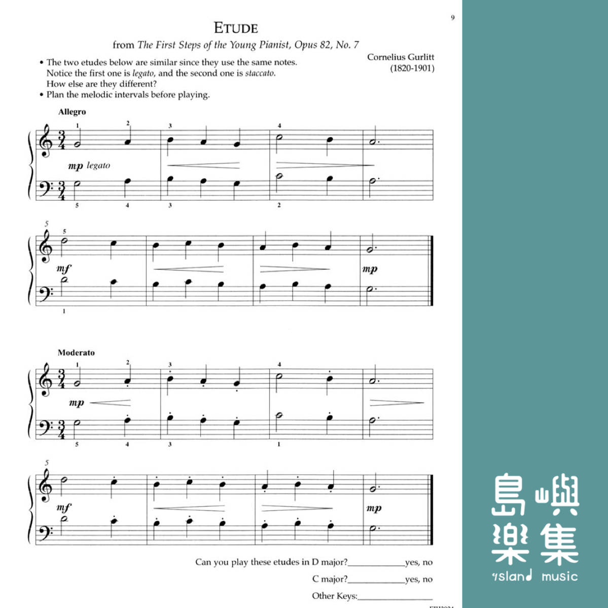 Etudes with Technique, Preparatory