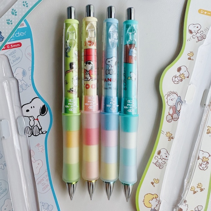 史奴比 x Dr.GRIP健握搖搖筆 自動鉛筆0.5mm｜日本PILOT