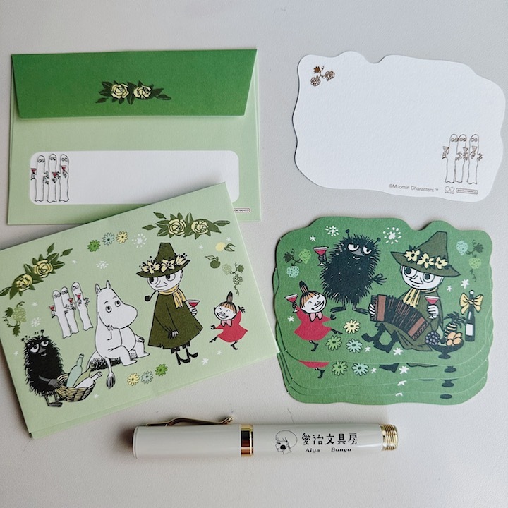 阿金 5枚 小卡片＋信封組|日本Moomin