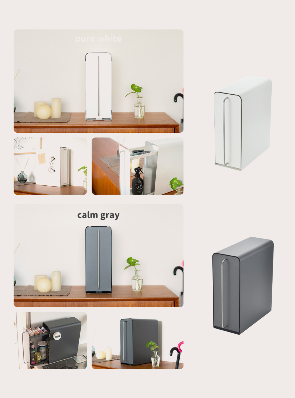 《UtaU》儲物二合一立式雙層抽屜收納櫃