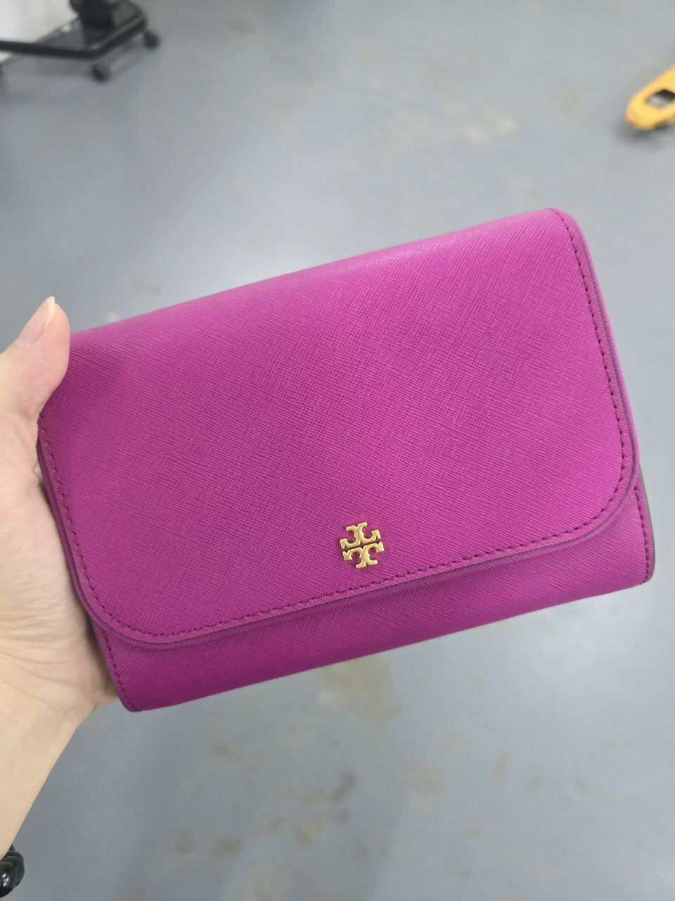 [S] TORY BURCH CRAZY CHAIN WALLET,PRICKLY PEAR, 136093-500 (STB498)