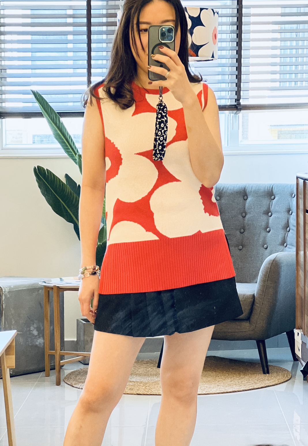 粉紅unikko背心| Tilma Unikko Knitted Wool Vest