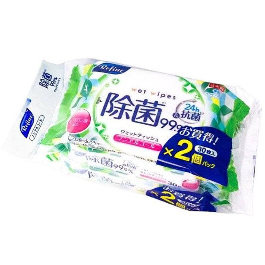 除菌濕紙巾 (不含酒精) 2包入 / LD-114