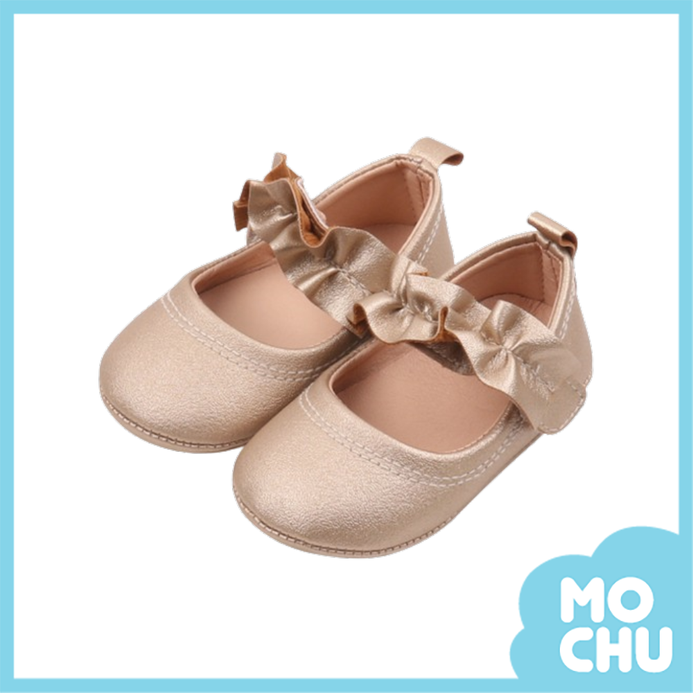 波浪花邊公主學步鞋(三色）