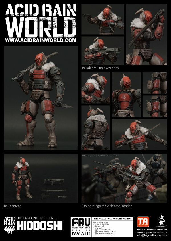 Toys Alliance : Acid Rain 1/18 FAV-A111 赤鬼武士