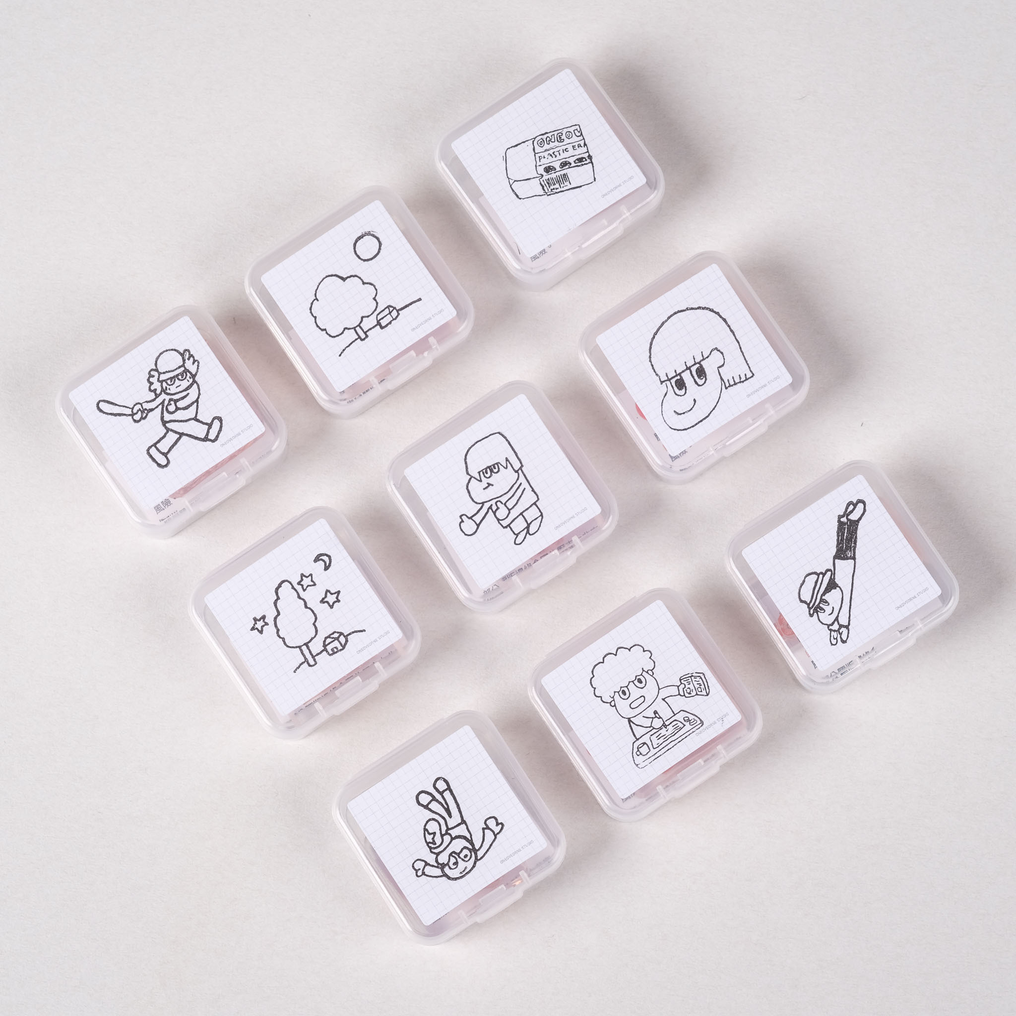 限店購買的插畫 膠版印章 精選｜一分之一工作室 臺灣