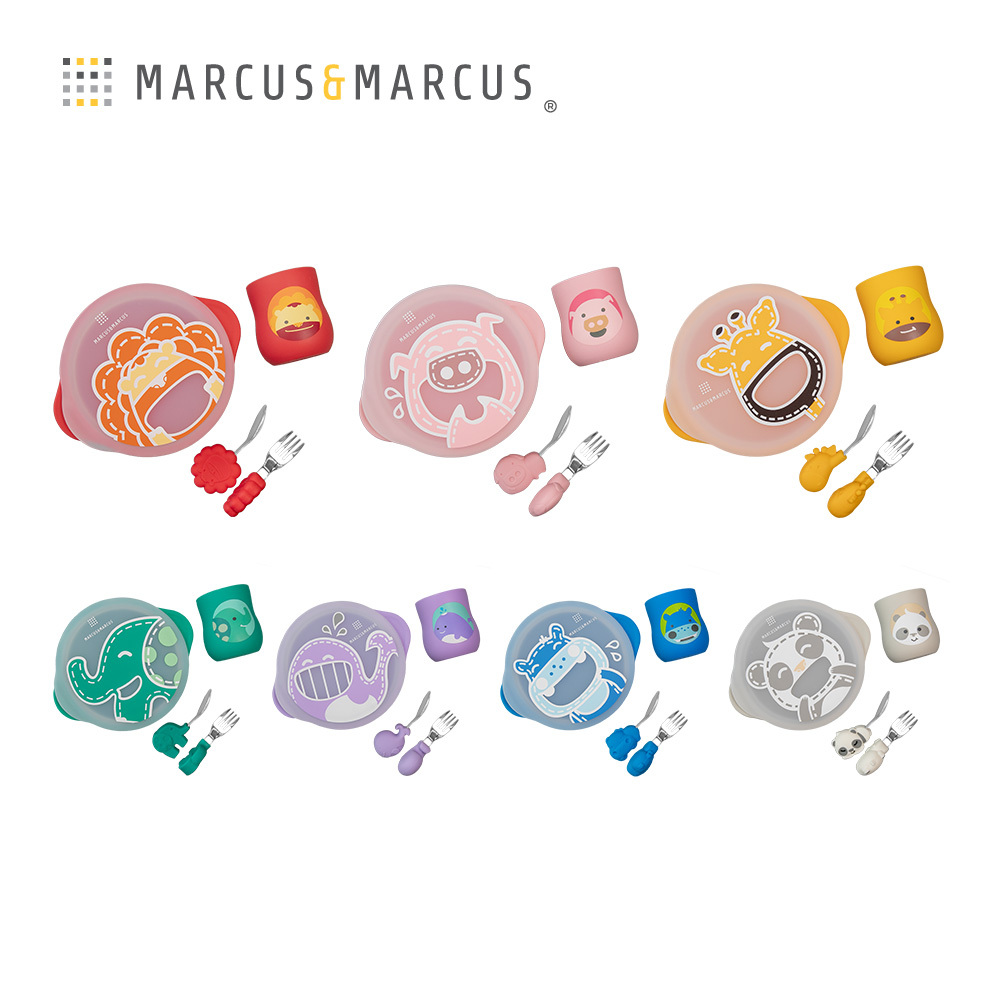 Marcus&Marcus 動物樂園用餐訓練學習禮盒組