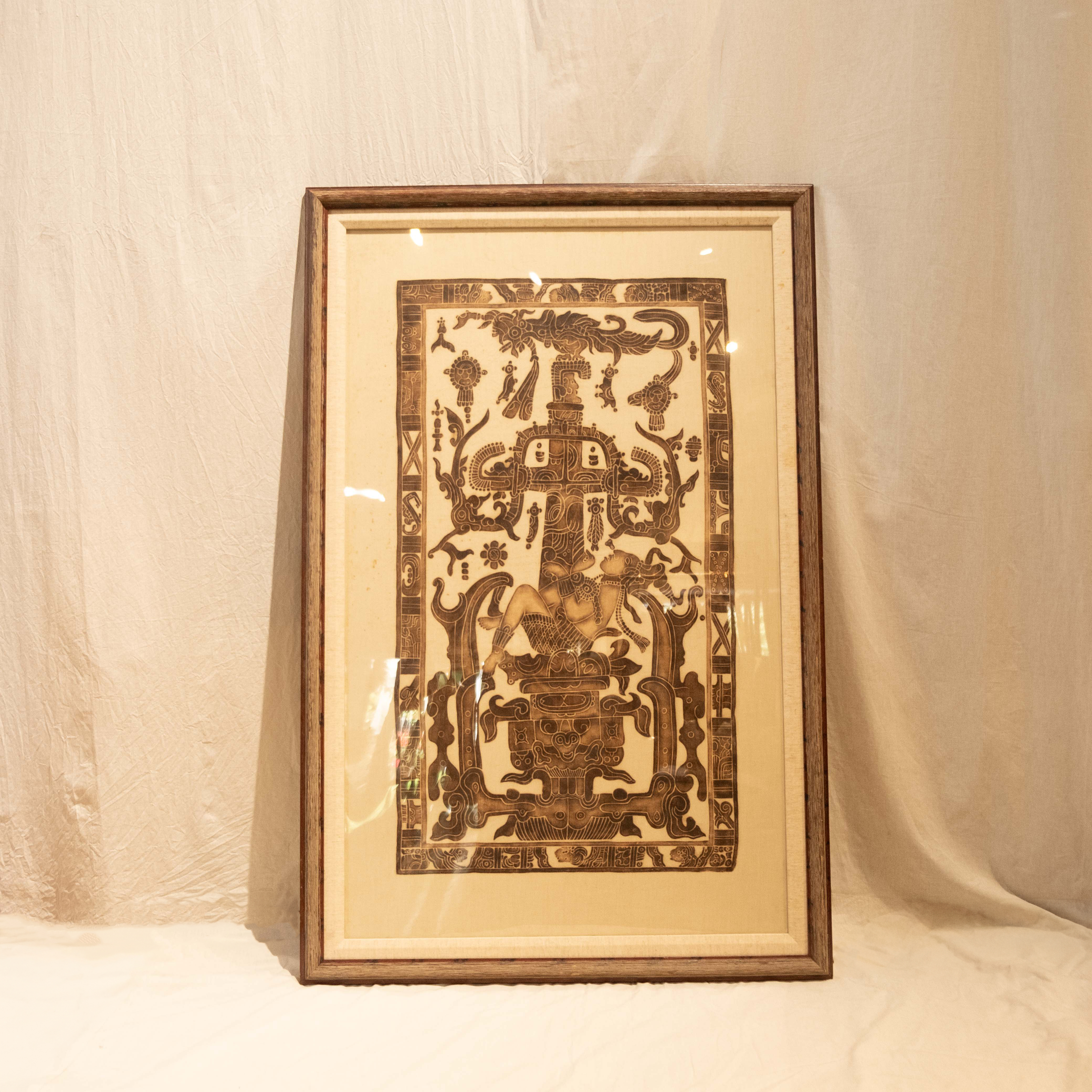 印染織品畫｜馬雅｜宏都拉斯