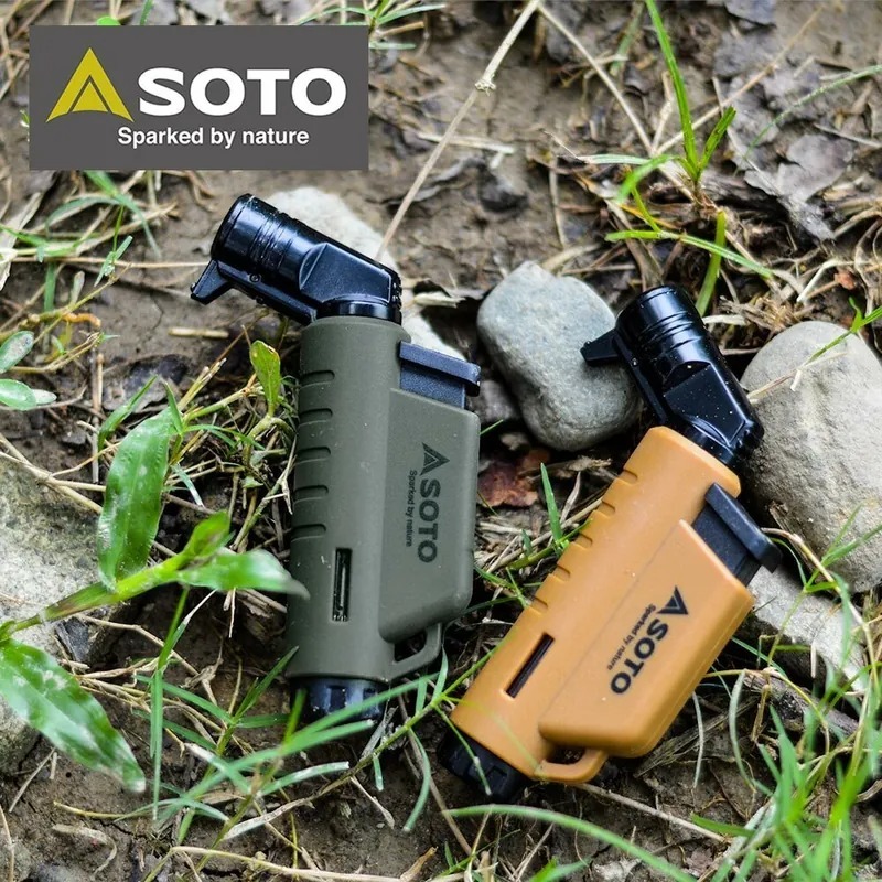 【SOTO】L型填充式掌中點火器(兩色) ST-486AG軍綠色、ST-486CT狼棕色