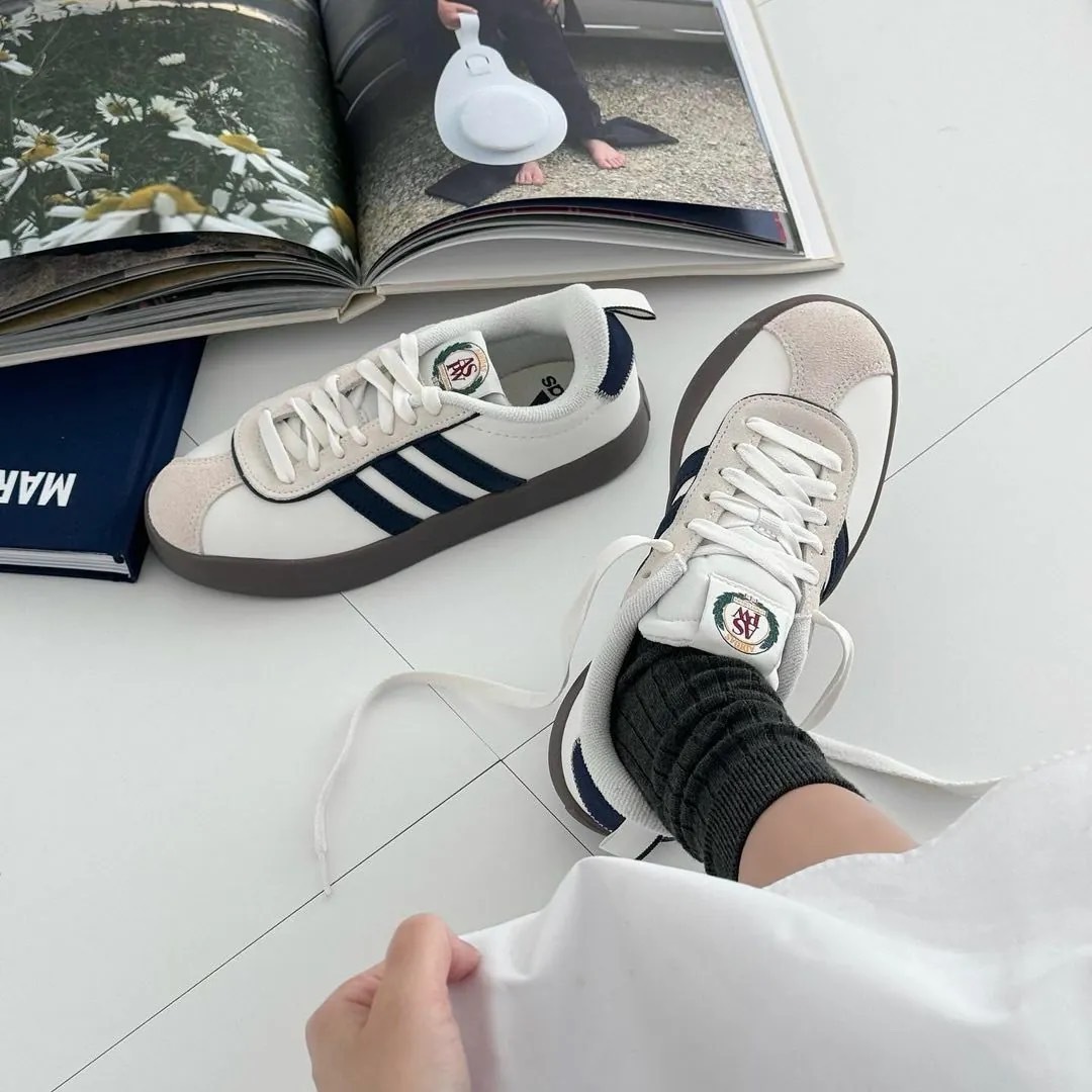 KTQ STORE ‧ADIDAS NEO VL COURT 3.0 白灰 海軍藍 深藍 灰色 焦糖底 男女鞋 JI4566