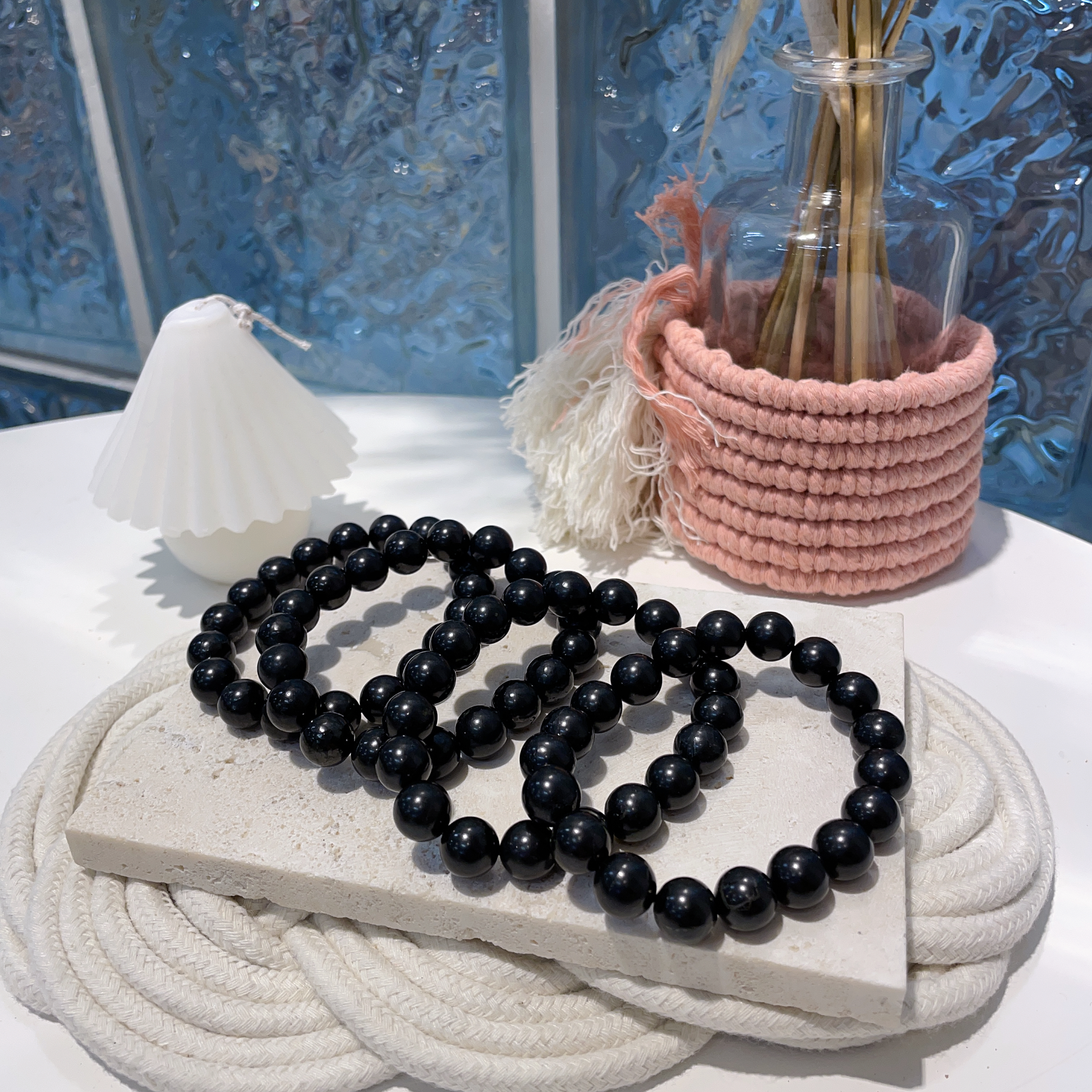 💛$120@2 次石墨手串 10mm