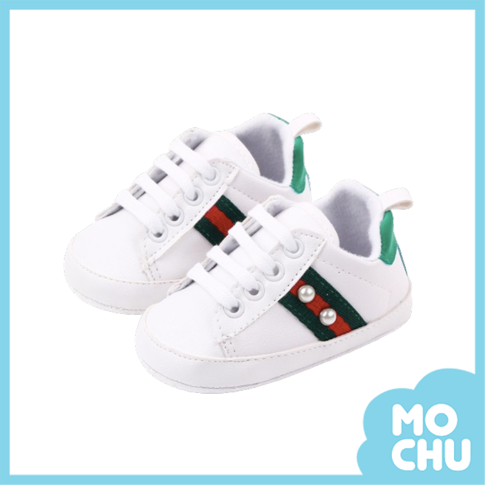 珍珠線條軟底學步鞋