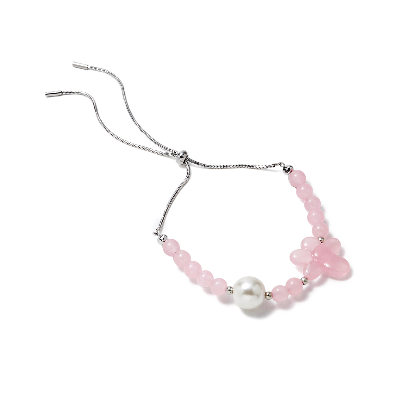 平價飾品,鋼飾,珍珠,花,水晶,手鍊