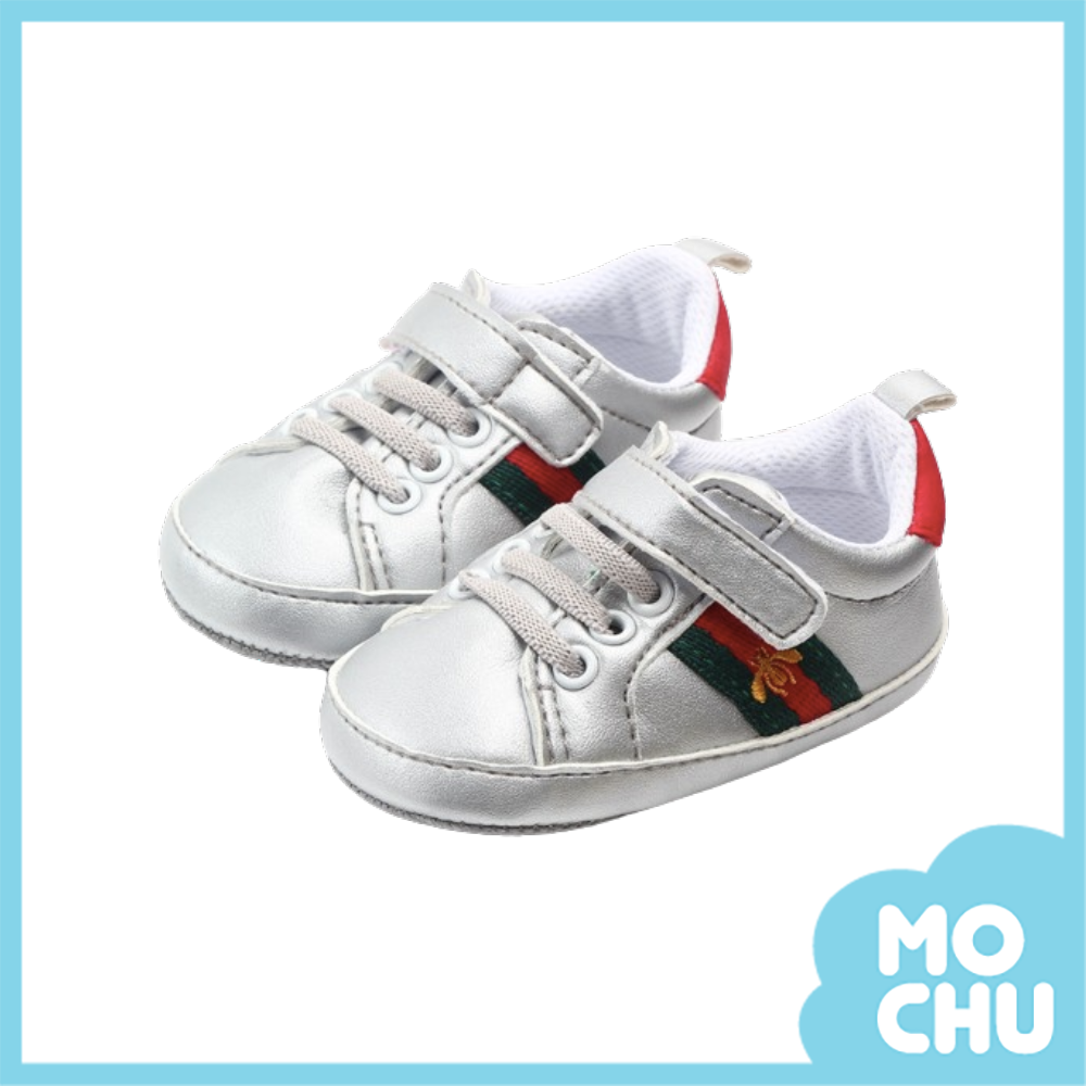 蜜蜂線條軟底學步鞋(三色）