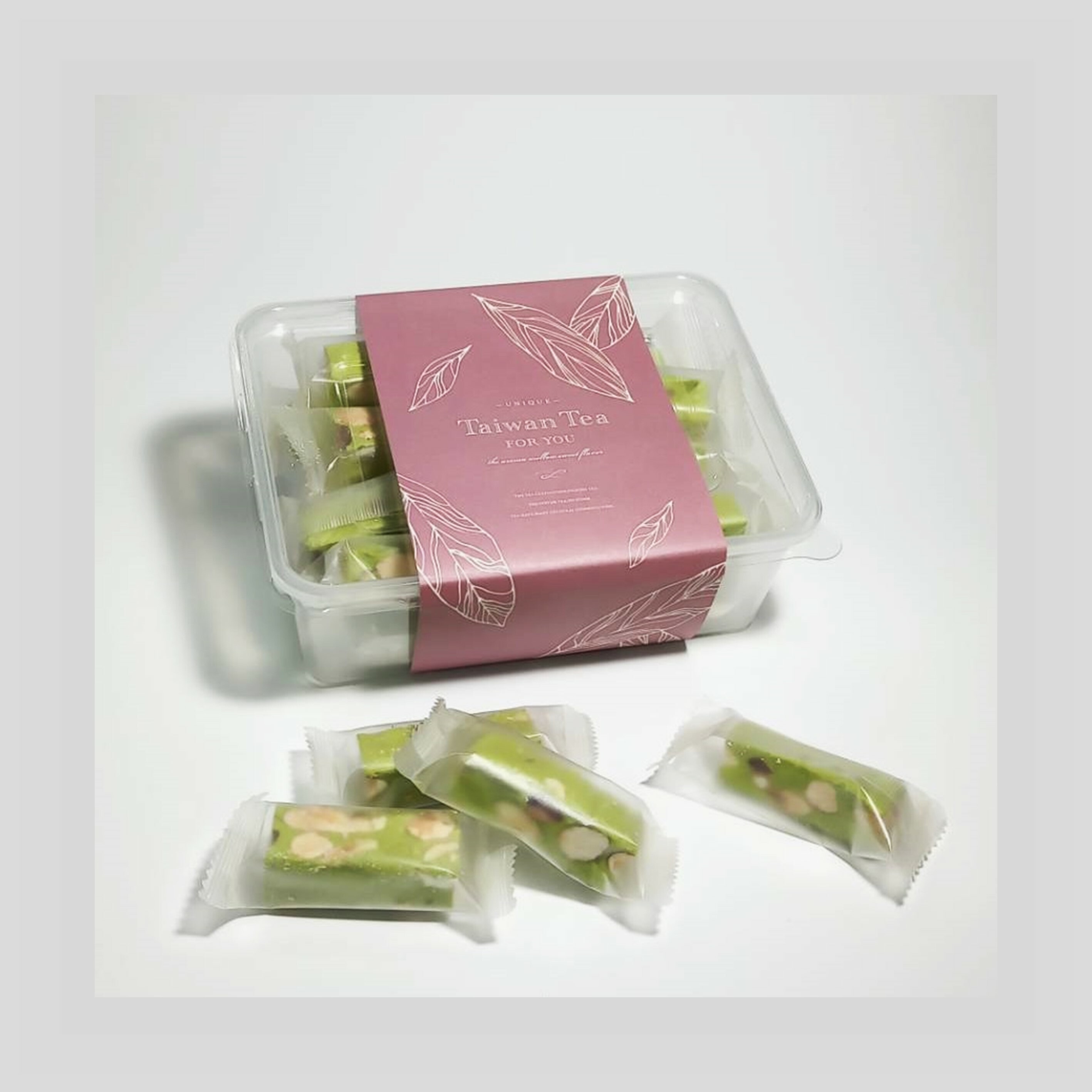 綠茶夏威夷果牛軋糖 (異麥芽寡糖使用)