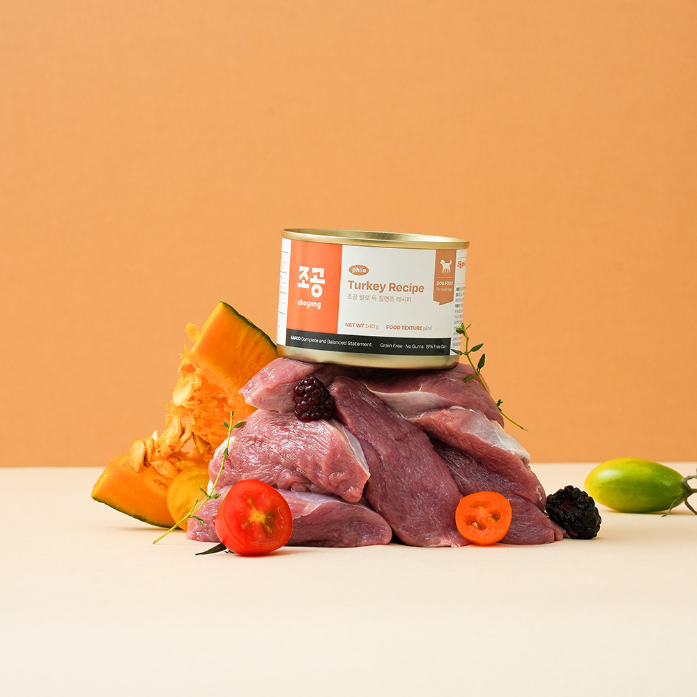 CHOGONG 朝貢-philo犬用主食罐【火雞胸肉】140g