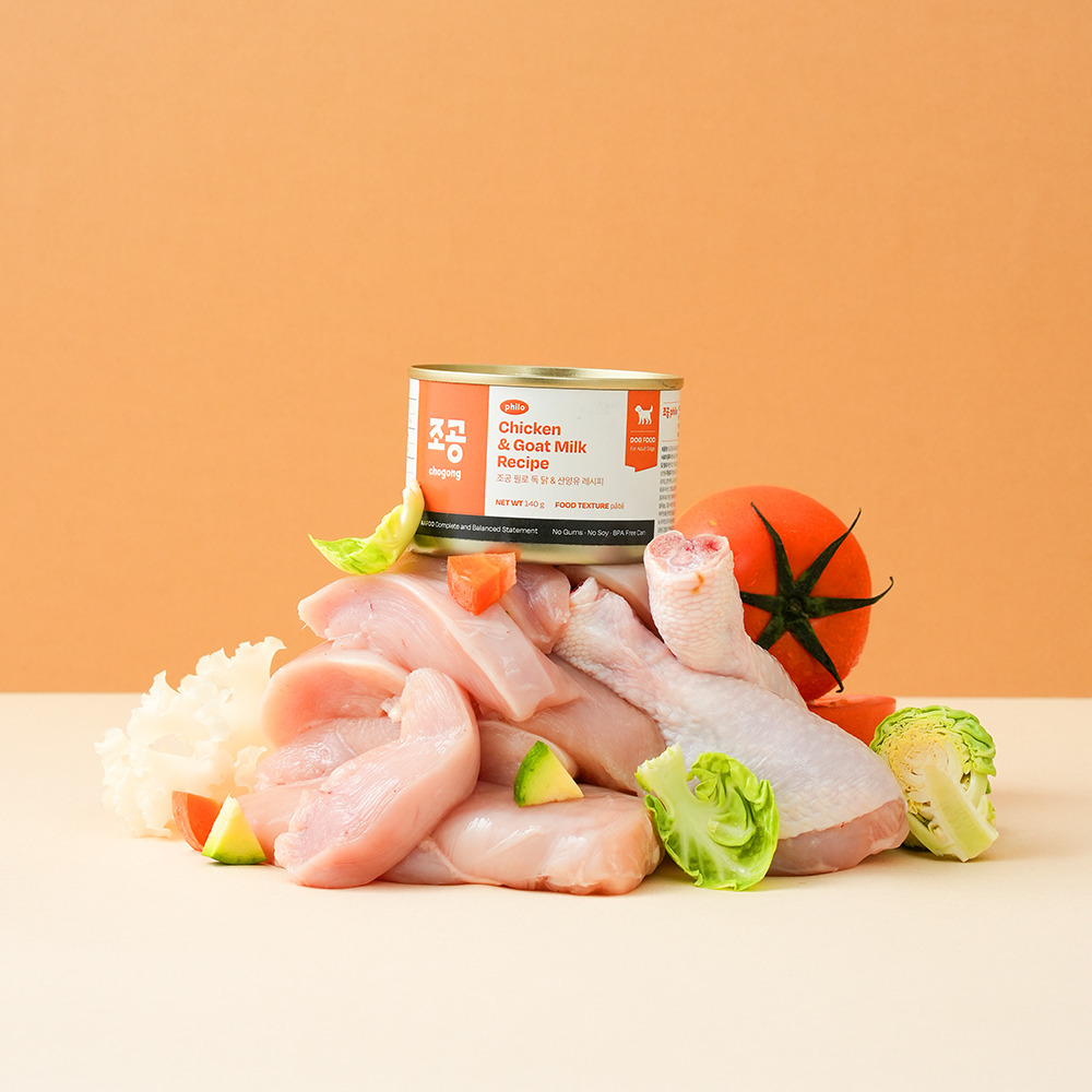 CHOGONG 朝貢-philo犬用主食罐【山羊奶雞】140g