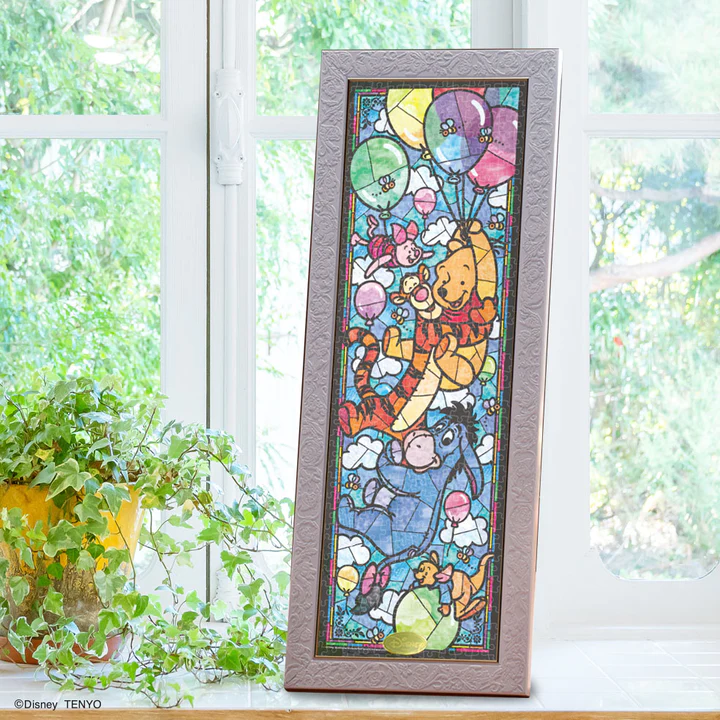 小熊維尼-小熊維尼彩色玻璃 (透明樹脂)