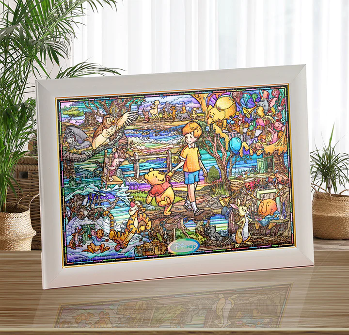 小熊維尼-小熊維尼的故事彩色玻璃