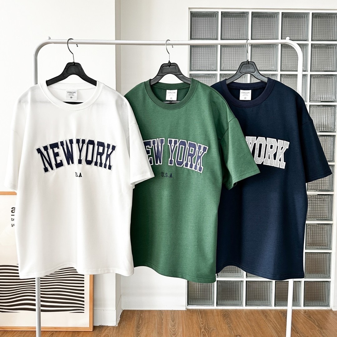 New York 刺繡短T (3colors)