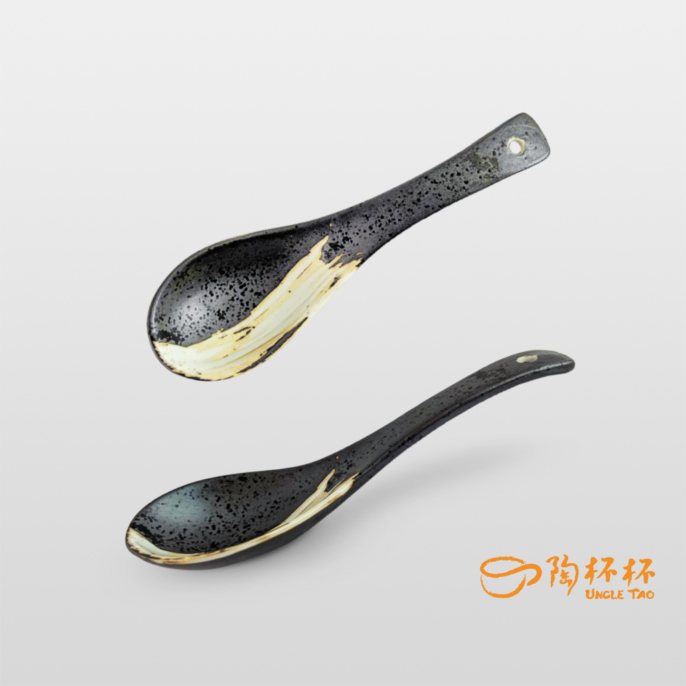 佐田 三灣湯匙 14cm  AS03-39-13 高硬度 二次燒成【陶杯杯瓷器】