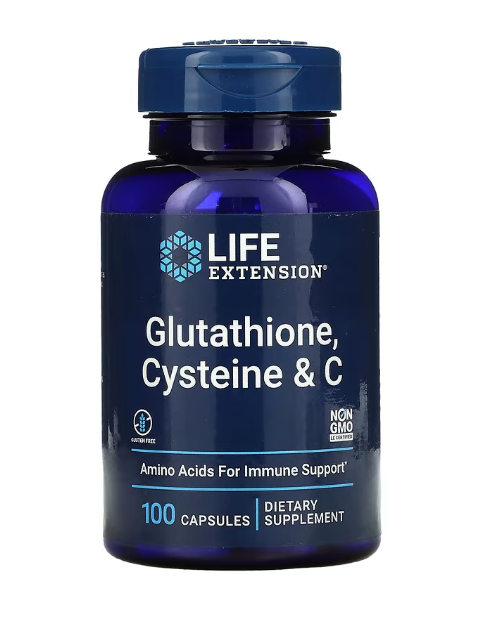 [預購] Life Extension 穀胱甘肽 半胱氨酸 維他命C 100粒膠囊
