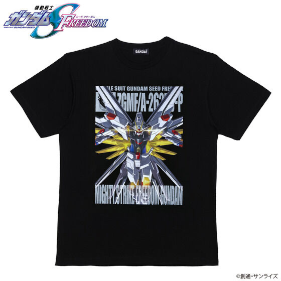 Pbandai 預訂2024/7月 機動戦士ガンダムSEED FREEDOM フルカラーTシャツ マイティーストライクフリーダムガンダム