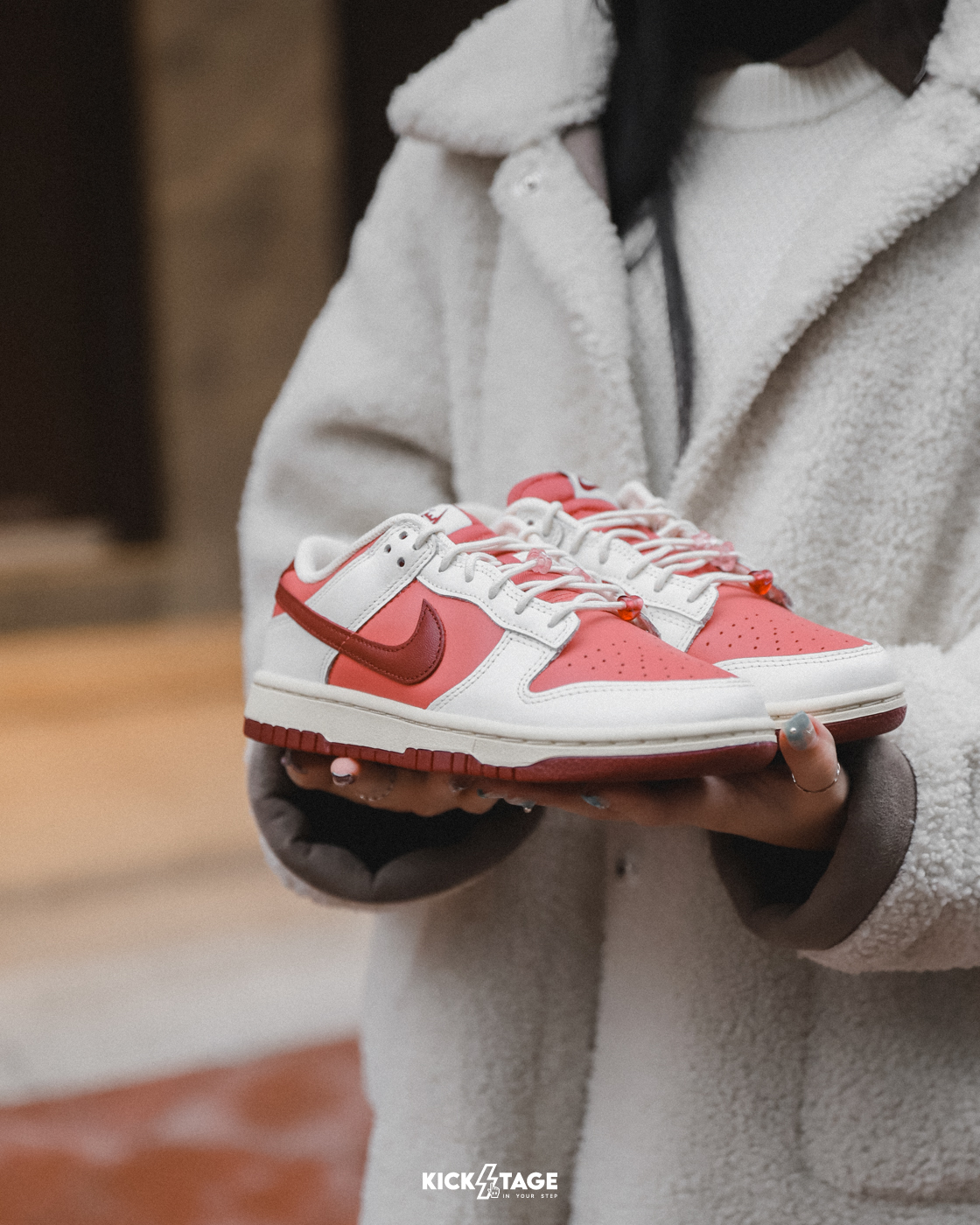 女鞋 NIKE DUNK LOW Valentine's Day 情人節 反轉莓紅 草莓櫻桃 低筒 休閒鞋【HF0736-161】25VD