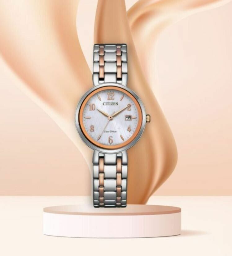 萬年鐘錶 - Citizen 星辰錶 高雅經典款光動能女錶 EW2696-84A 錶徑28MM