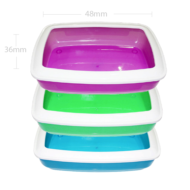 Pawise 貓砂盤 48*36cm(綠色/藍色/紫紅色) (No.28931)