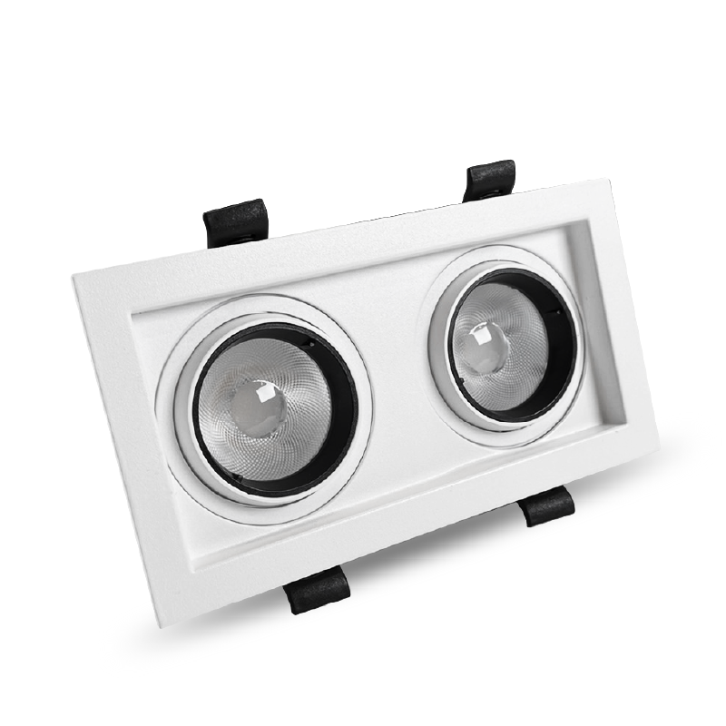 牛眼聚光崁燈系列 方型雙燈 12W~30W 開孔7.5~11.5cm