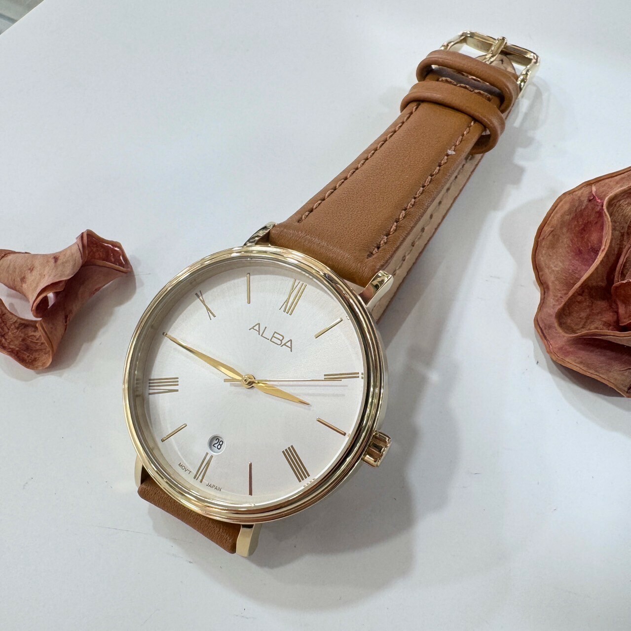 【ALBA 雅柏】ALBA簡約時尚羅馬氣質腕錶VJ32-X342J 36mm 現代鐘錶