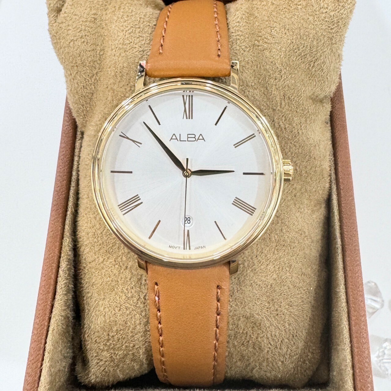 【ALBA 雅柏】ALBA簡約時尚羅馬氣質腕錶VJ32-X342J 36mm 現代鐘錶