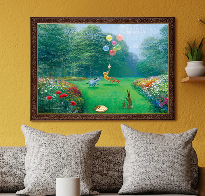 小熊維尼-救援小豬 (畫布紋理)