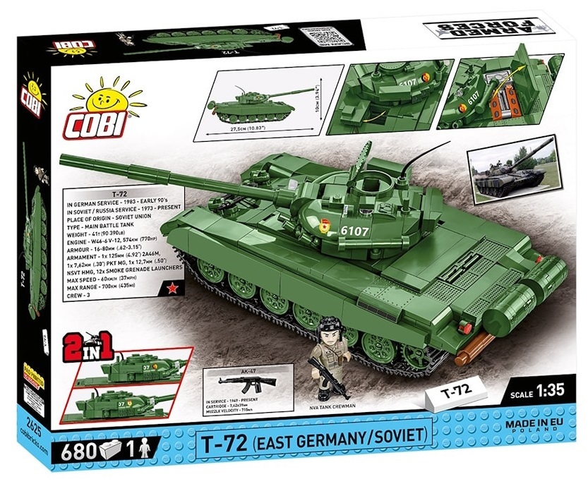 Cobi : Armed Forces 2625 T-72 (East Germany/Soviet) (680pcs)