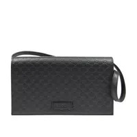 [S] GUCCI MICRO GUCCISSIMA WALLET ON STRAP,BLACK, 466507BMJ1G-1000 (SGC65)