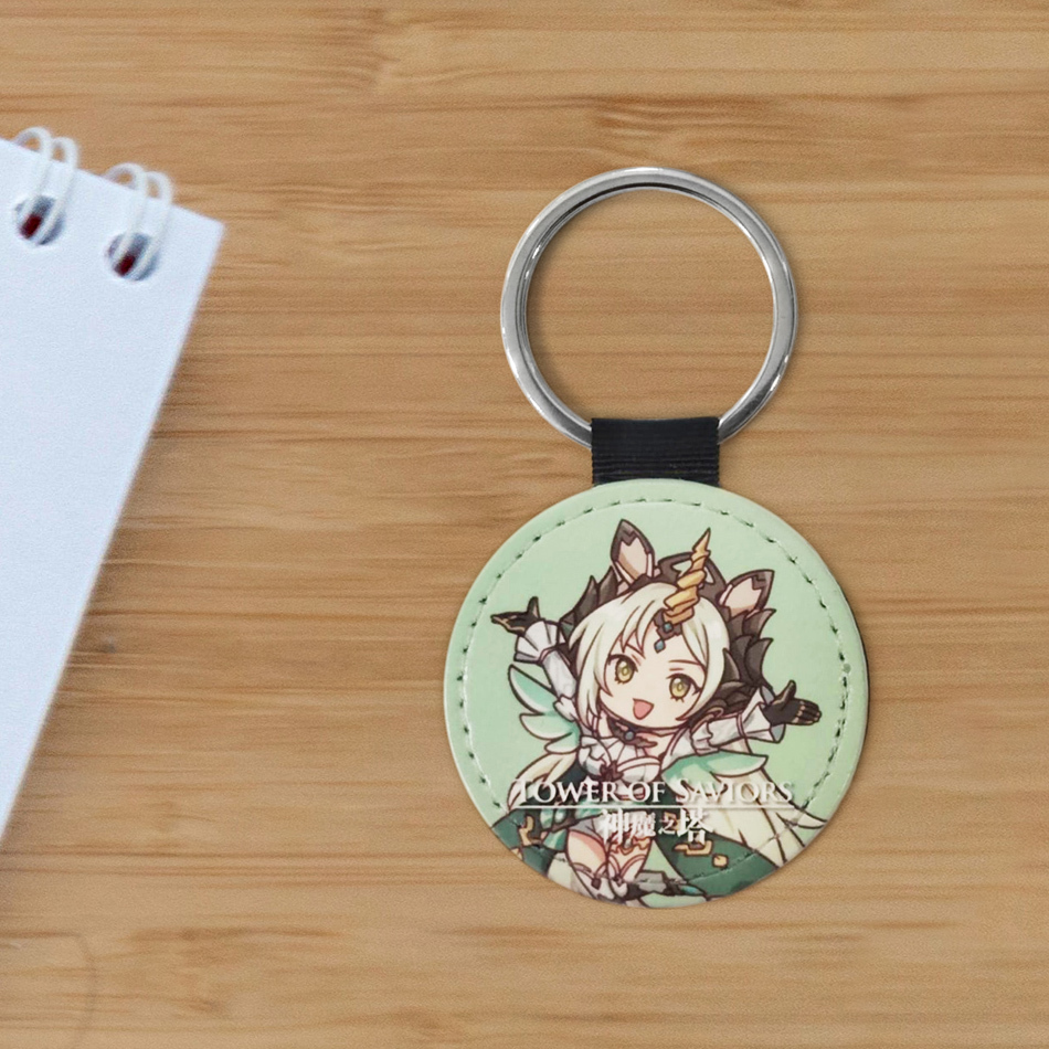 《神魔之塔》黑金皮革鑰匙圈（尼祿/普羅米修斯）