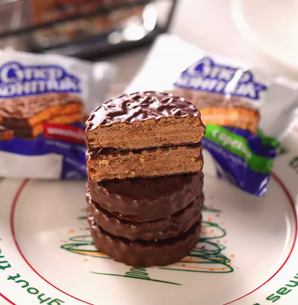 俄羅斯三明治餅乾-榛子味+朱古力味 (1000g) 共20包