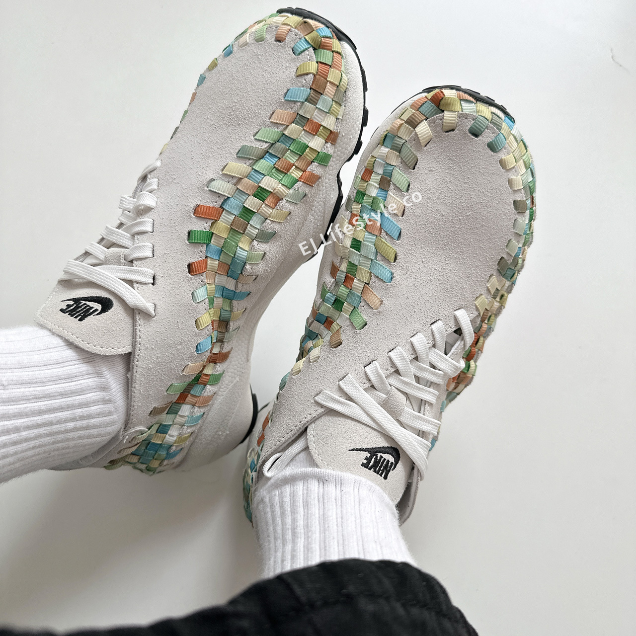 NIKE AIR FOOTSCAPE WOVEN RAINBOW 編織鞋 彩虹 灰 女鞋 FB1959-101 / 預購
