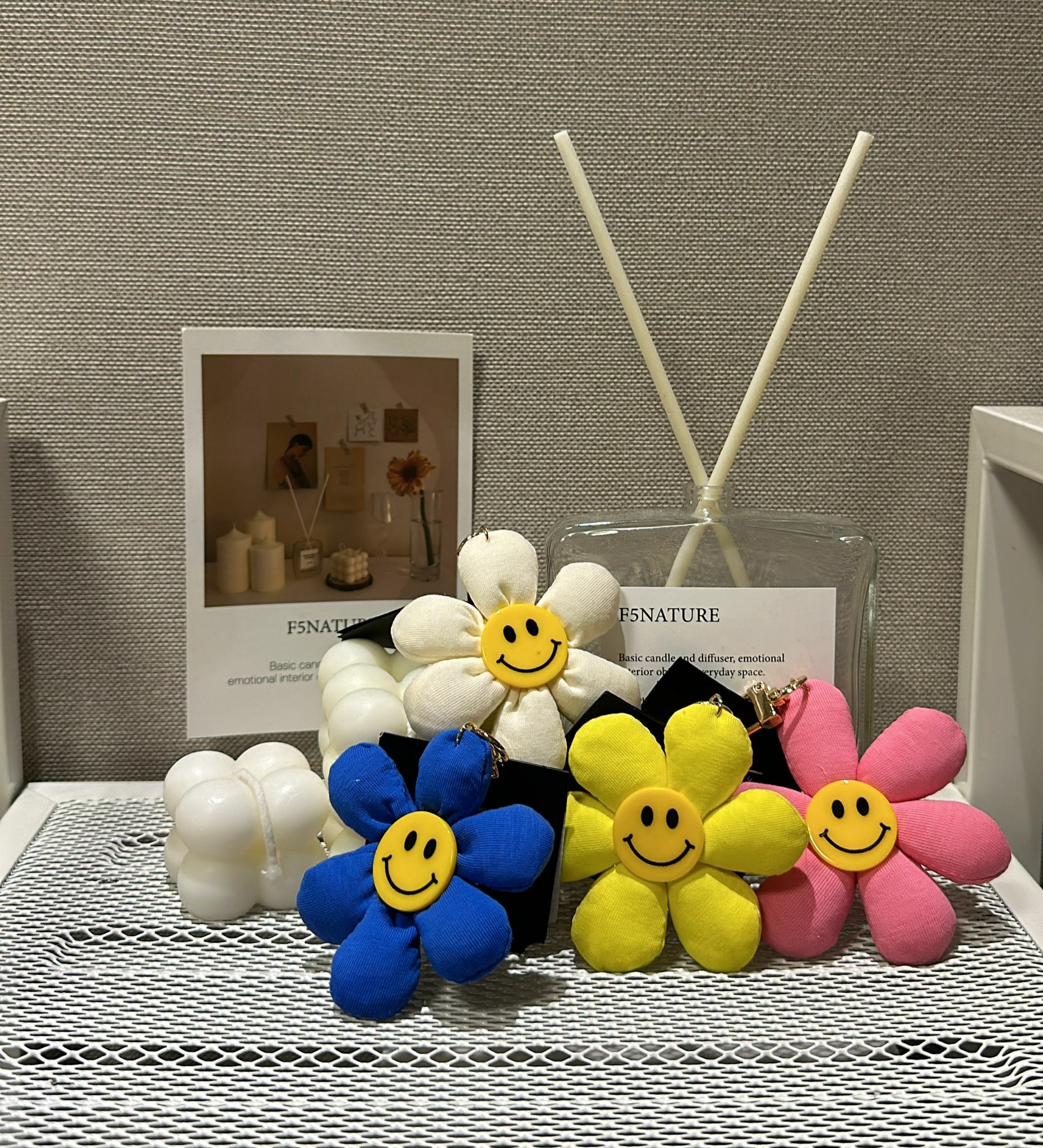 AS179哈哈笑太陽花吊飾鎖匙扣