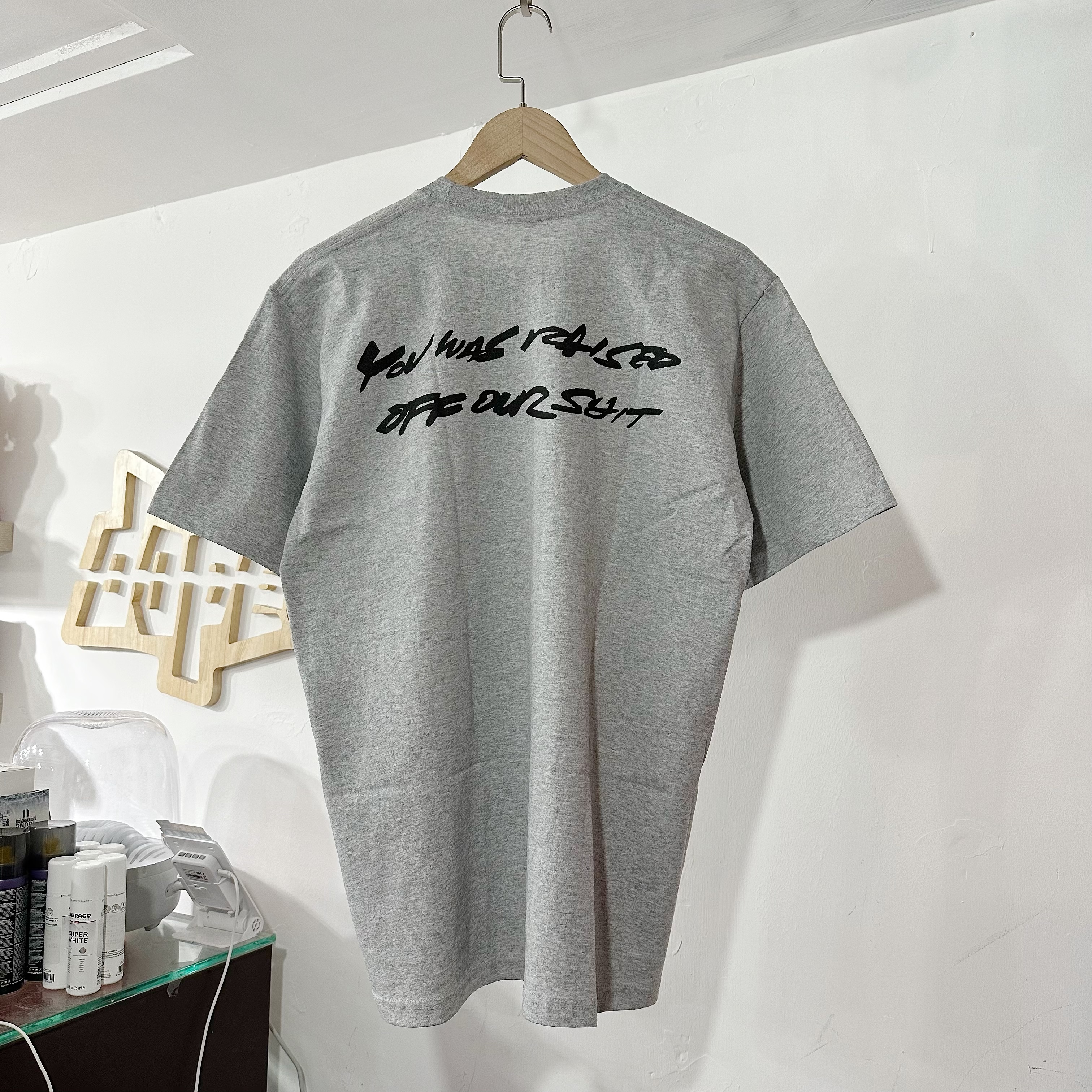 Supreme SS24 Futura Box Logo Tee Grey