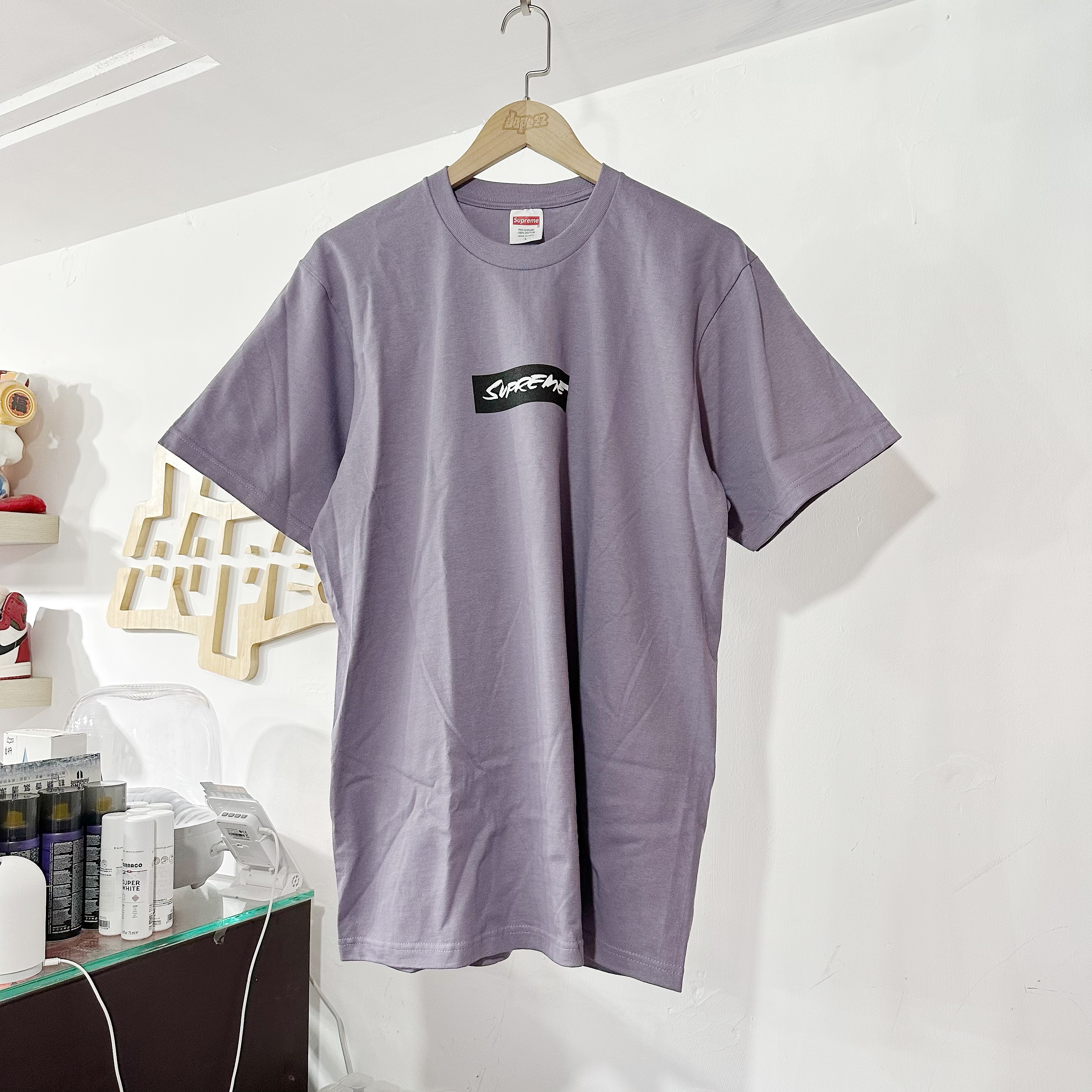 Supreme SS24 Futura Box Logo Tee Dusty Purple