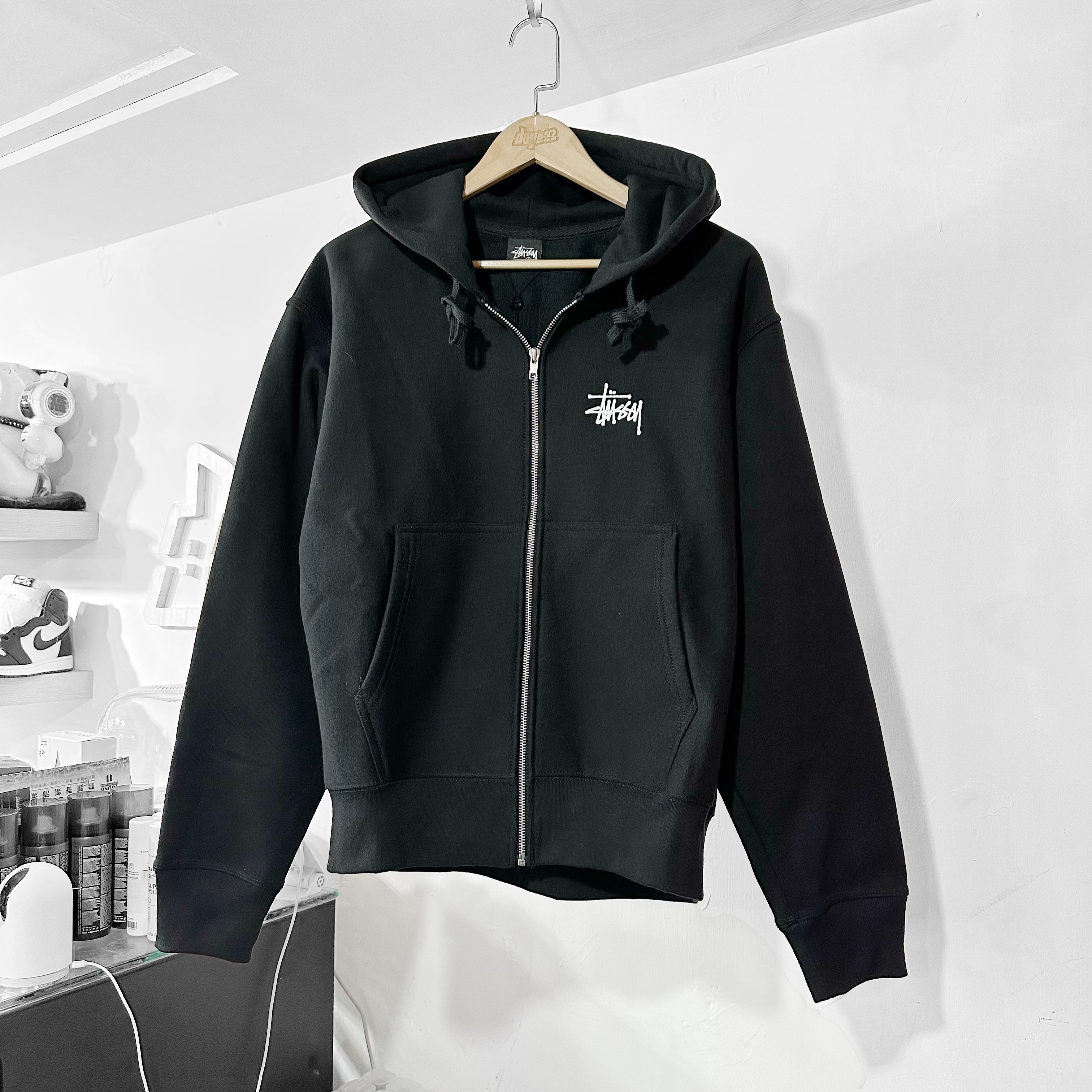 STUSSY Basic Stussy Zip Hoodie Black  拉鏈外套