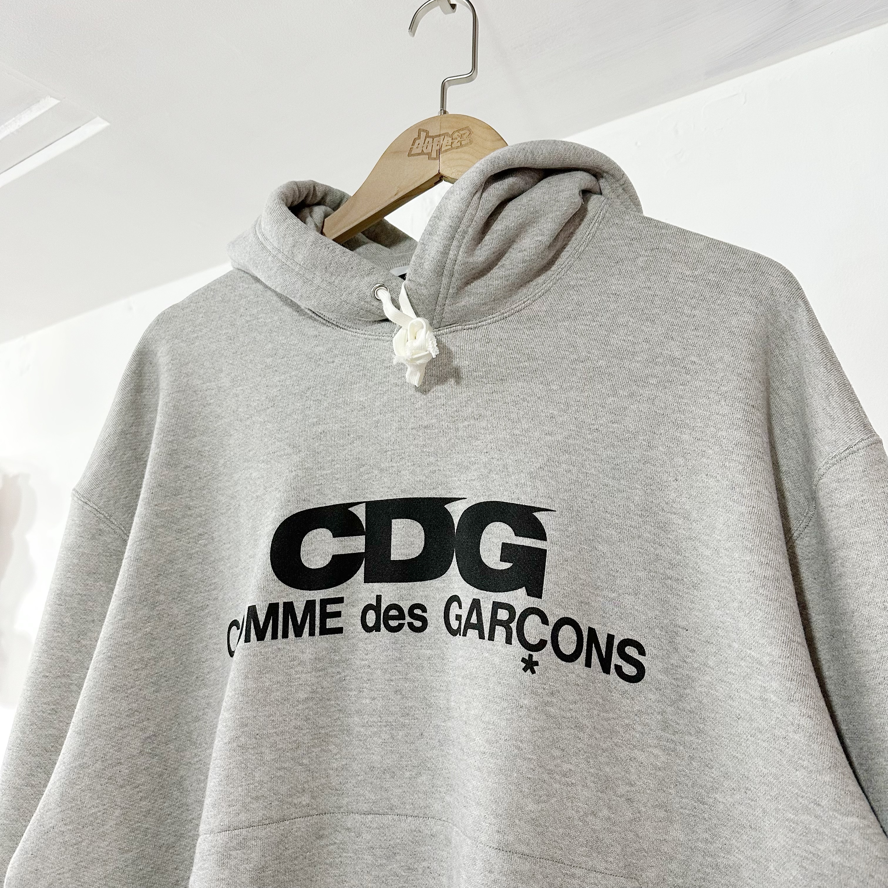 COMME des GAGCONS CDG OVERSIZED HOODED SWEATSHIRT  GREY