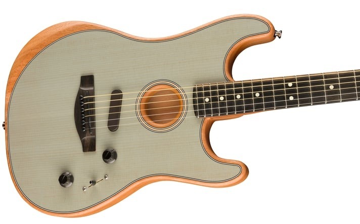 Fender Fender American Acoustasonic Stratocaster 電木吉他 透明音速藍 第 3 張圖片｜三峽吉他 / Bass