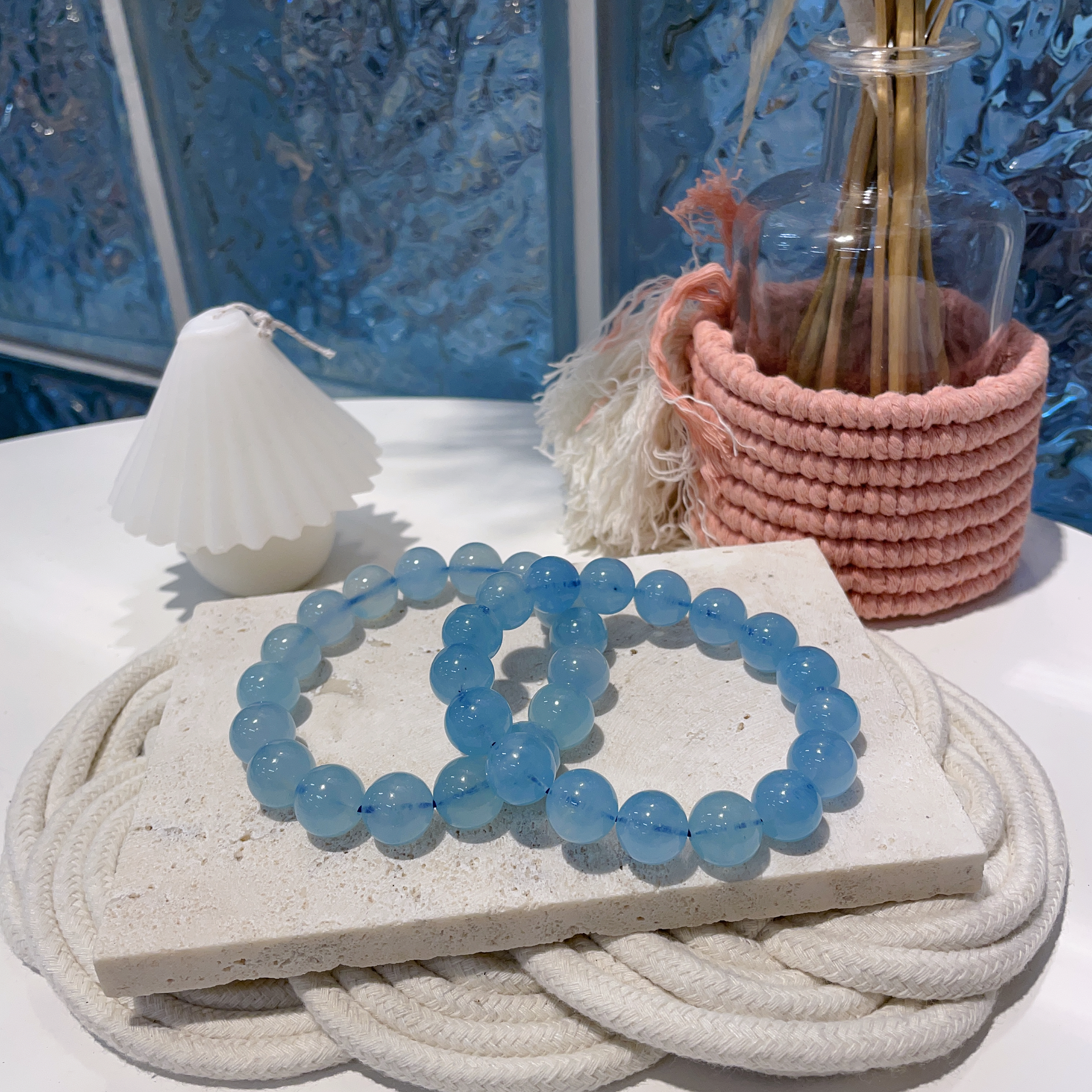 海藍寶手串 12mm