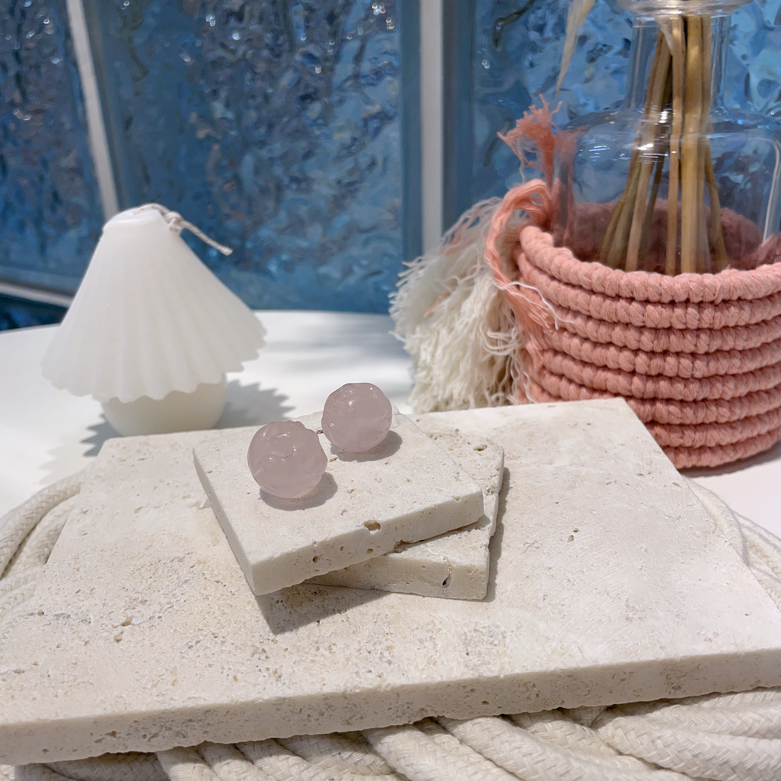 粉晶九尾狐配飾