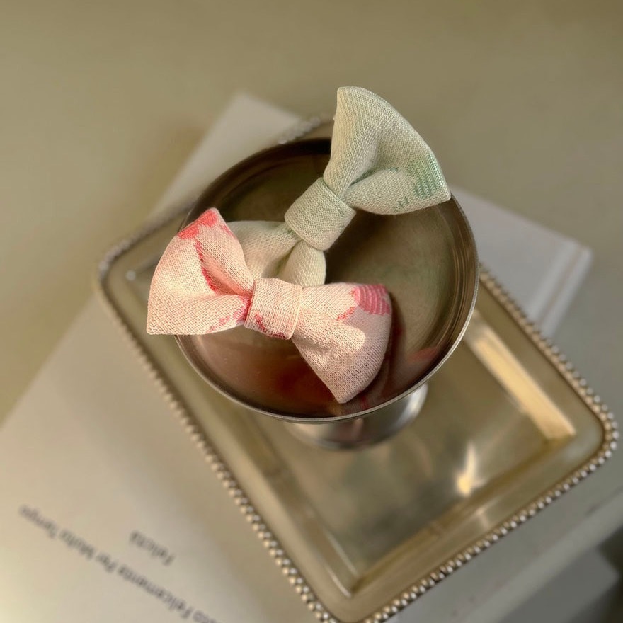 OPAAAP 愛心菱形格紋髮夾