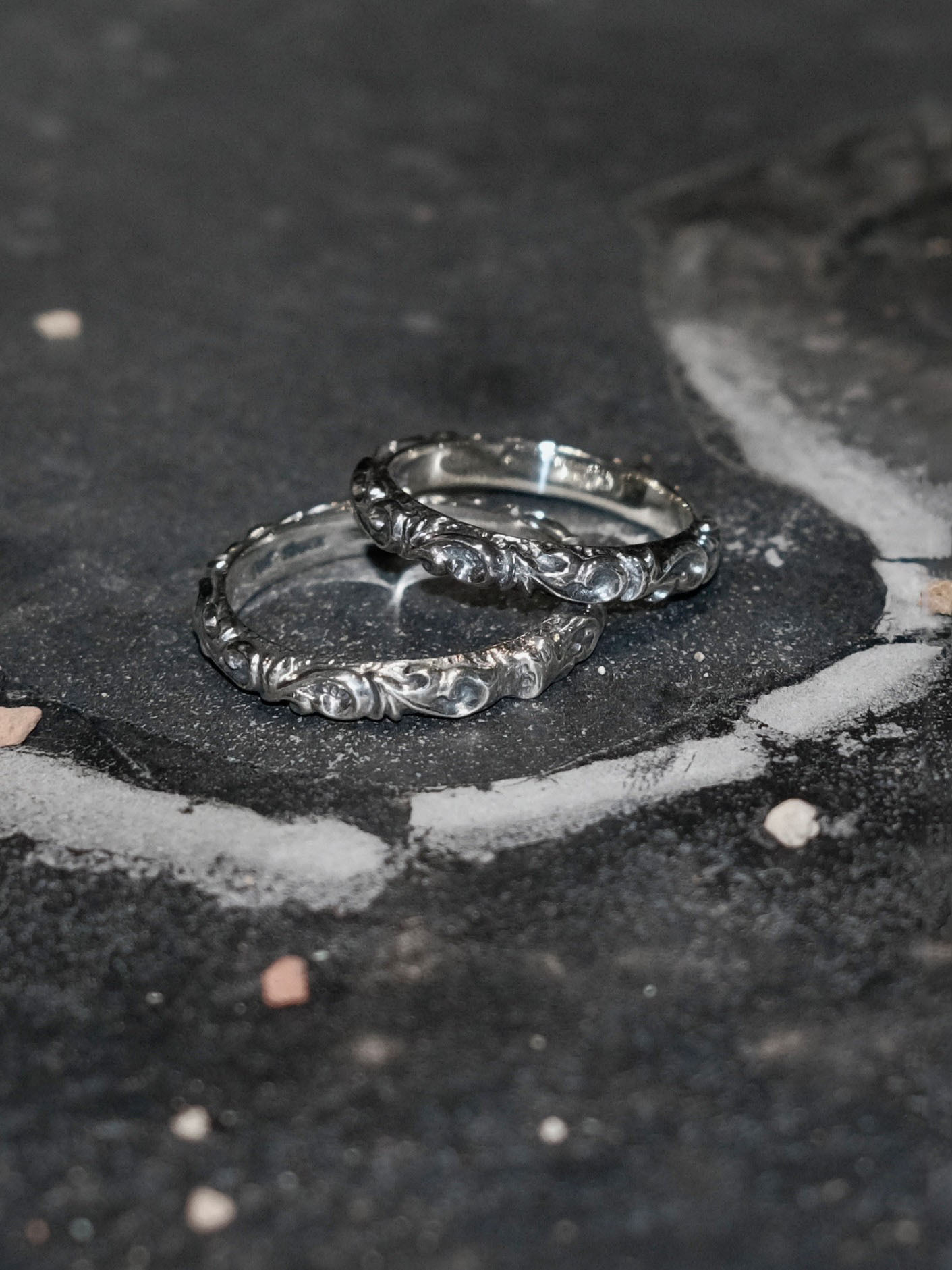 Dear Blossom 3mm 浮雕唐草戒 R-009